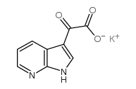α-氧代-7-氮杂吲哚-3-乙酸钾结构式