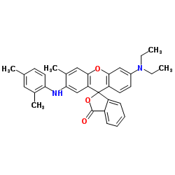 2-(2-4-二甲苯胺基)-3-甲基-6-二乙氨基荧烷结构式