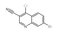 7-溴-4-氯喹啉-3-甲腈结构式