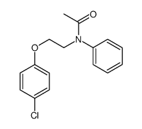 N-[2-(4-chlorophenoxy)ethyl]-N-phenylacetamide结构式