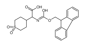 2-(Fmoc-氨基)-2-(1,1-二氧代-4-四氢硫代吡喃)乙酸结构式