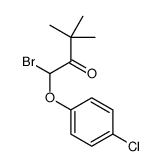 1-bromo-1-(4-chlorophenoxy)-3,3-dimethylbutan-2-one结构式