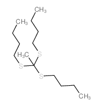 Butane,1-[[1,1-bis(butylthio)ethyl]thio]- structure