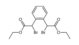 diethyl αα'-dibromobenzene-1,2-diacetate Structure