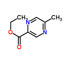 5-甲基吡嗪-2-甲酸乙酯结构式
