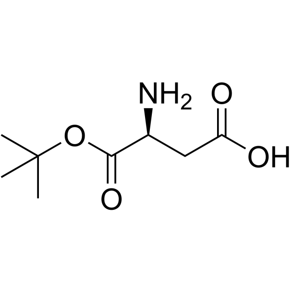L-天冬氨酸叔丁脂结构式
