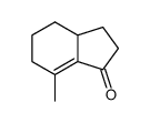 7-Methyl-3a,4,5,6-tetrahydro-indanon-(1)结构式