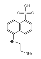 5-(2-氨基乙氨基)-1-萘磺酸结构式