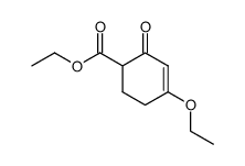 乙基4-乙氧基-2-氧亚基环己三烯-3-烯-1-甲酸基酯结构式