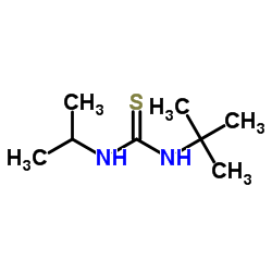 1-Isopropyl-3-(2-methyl-2-propanyl)thiourea Structure