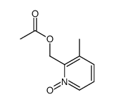 2-乙酰氧基甲基-3-甲基吡啶-N-氧化物结构式