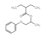 Butanoic acid,2-ethyl-, 1-methyl-2-phenoxyethyl ester结构式
