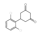5-(2,6-二氯苯基)环己烷-1,3-二酮结构式