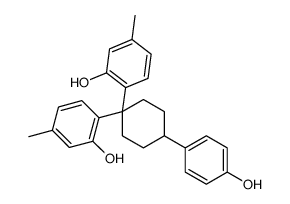 2-[1-(2-hydroxy-4-methylphenyl)-4-(4-hydroxyphenyl)cyclohexyl]-5-methylphenol Structure