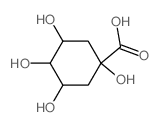 Hexahydro-1,3,4,5-tetrahydroxybenzoic acid Structure