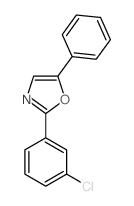 Oxazole,2-(3-chlorophenyl)-5-phenyl- Structure