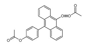 acetic acid,[4-(10-hydroxyanthracen-9-yl)phenyl] acetate结构式