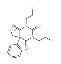 1,3-bis(2-chloroethyl)-5-ethyl-5-phenyl-1,3-diazinane-2,4,6-trione Structure