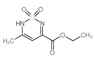 5-甲基-1,1-二氧基-1,6-二氢-1λ~6~2,6-噻二嗪-3-羧酸乙酯结构式