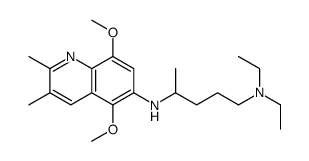 4-N-(5,8-dimethoxy-2,3-dimethylquinolin-6-yl)-1-N,1-N-diethylpentane-1,4-diamine Structure