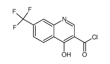 3-QUINOLINECARBONYL CHLORIDE,4-HYDROXY-7-(TRIFLUOROMETHYL)-结构式