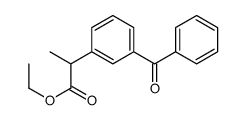Ethyl 2-(3-benzoylphenyl)propanoate Structure