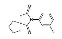 2-(3-methylphenyl)-2-azaspiro[4.4]nonane-1,3-dione Structure