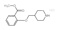 Methyl 2-(4-piperidinylmethoxy)benzoate hydrochloride Structure