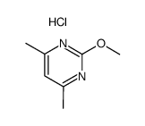 2-Methoxy-4,6-dimethyl-pyrimidine; hydrochloride Structure