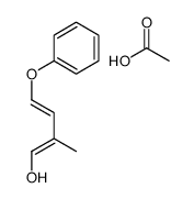 acetic acid,2-methyl-4-phenoxybuta-1,3-dien-1-ol Structure