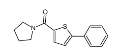 (5-phenylthiophen-2-yl)-pyrrolidin-1-ylmethanone Structure