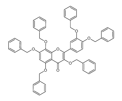 3,3',4',5,7,8-Hexakis(benzyloxy)flavon Structure