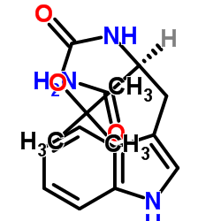 Nα-Boc-L-色氨酸酰胺结构式