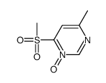 4-methyl-6-methylsulfonyl-1-oxidopyrimidin-1-ium Structure