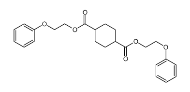bis(2-phenoxyethyl) cyclohexane-1,4-dicarboxylate Structure