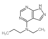N-ethyl-N-propyl-2,4,8,9-tetrazabicyclo[4.3.0]nona-2,4,7,10-tetraen-5-amine Structure