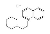Quinolinium, 1-(2-cyclohexylethyl)-, bromide (1:1)结构式