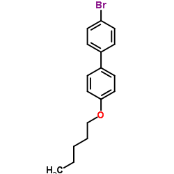4-溴-4'-(戊氧基)联苯结构式