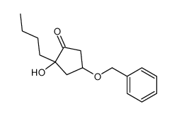 2-butyl-2-hydroxy-4-phenylmethoxycyclopentan-1-one结构式