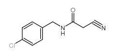 N-(4-氯苄基)-2-氰基乙酰胺结构式