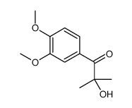 1-(3,4-dimethoxyphenyl)-2-hydroxy-2-methylpropan-1-one结构式