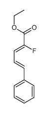 ethyl 2-fluoro-5-phenylpenta-2,4-dienoate结构式