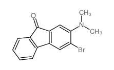 3-bromo-2-dimethylamino-fluoren-9-one Structure