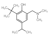 2-(dimethylaminomethyl)-4-propan-2-yl-6-tert-butyl-phenol Structure