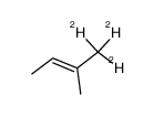 E-1,1,1-trideuterio-2-methylbut-2-ene结构式