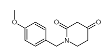 1-(4-Methoxybenzyl)piperidine-2,4-dione Structure