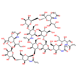 Disialyl galactosyl biantennary glycan (A2)结构式