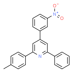 4-(3-nitrophenyl)-6-phenyl-2-(p-tolyl)pyridine结构式