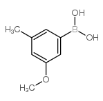 (3-甲氧基-5-甲基苯基)硼酸结构式