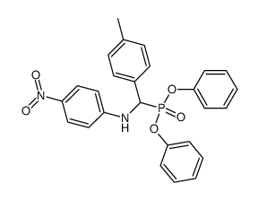 diphenyl (((4-nitrophenyl)amino)(p-tolyl)methyl)phosphonate结构式